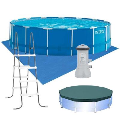 Kit Completo Piscina 16.805 Litros Estrutural Armação Com Filtro 220v Intex