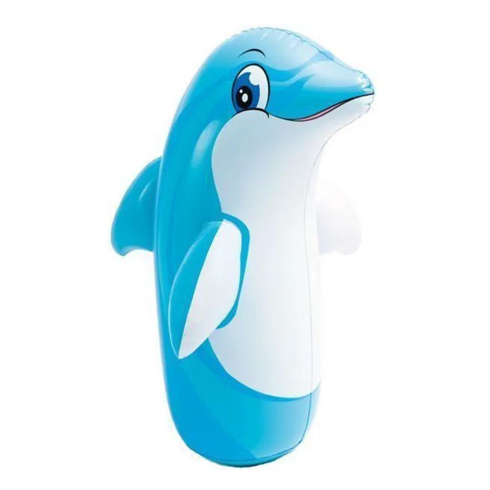 João Bobo Inflável Boneco Teimoso 3d Golfinho - Intex - 1