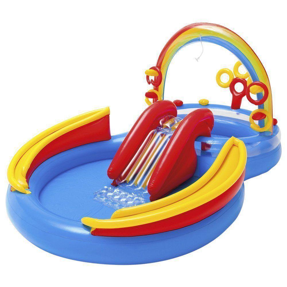 Piscina Inflável Playground Arco Iris 227 Litros - Intex - 1