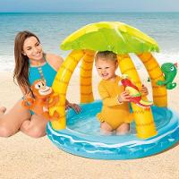 Piscina Inflável Ilha Tropical Infantil Com Cobertura 45 Litros Intex - 2