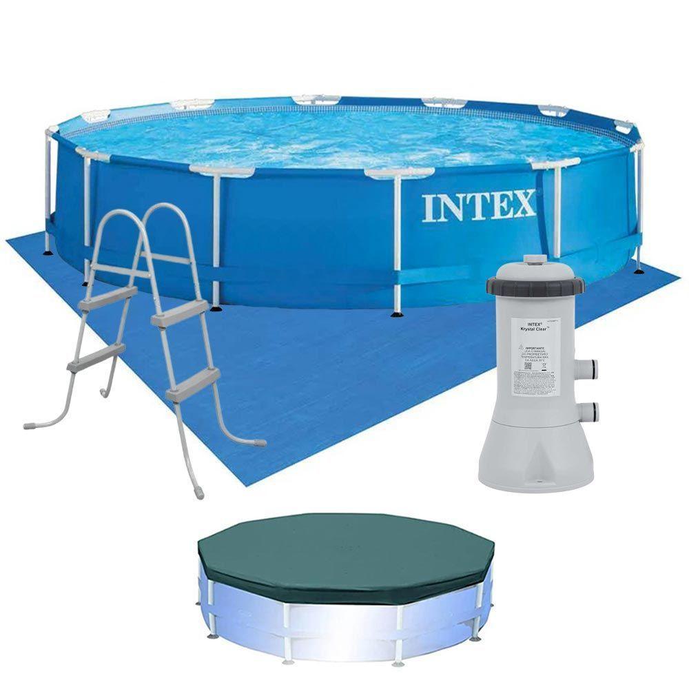 Piscina Estrutural 6.503 Litros Completa Com Filtro 110v - Intex - 1