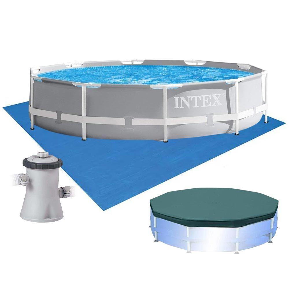 Piscina Intex 4.485 Litros Estrutural Prism Capa Bomba Filtrante 220v Forro Intex - 1