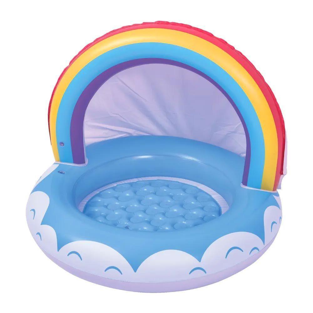 Piscina Inflável Infantil Arco Iris Com Cobertura 40 Litros Jilong - 1