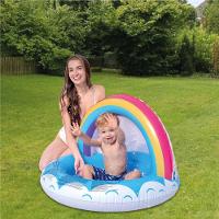 Piscina Inflável Infantil Arco Iris Com Cobertura 40 Litros Jilong - 3