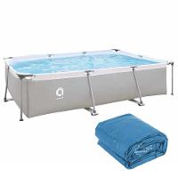 Piscina Estrutural Retangular 3701 Litros Com Forro Avenli Jilong - 1