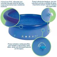 Piscina Inflável 3.400 Litros Circular 270cm Pvc Com Bomba Filtro Azul Mor 220v - 3