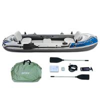 Bote Inflável Intex Excursion 5 C- Suporte Motor Remos Barco - 1
