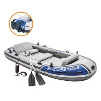 Bote Inflável Intex Excursion 5 C- Suporte Motor Remos Barco - 2