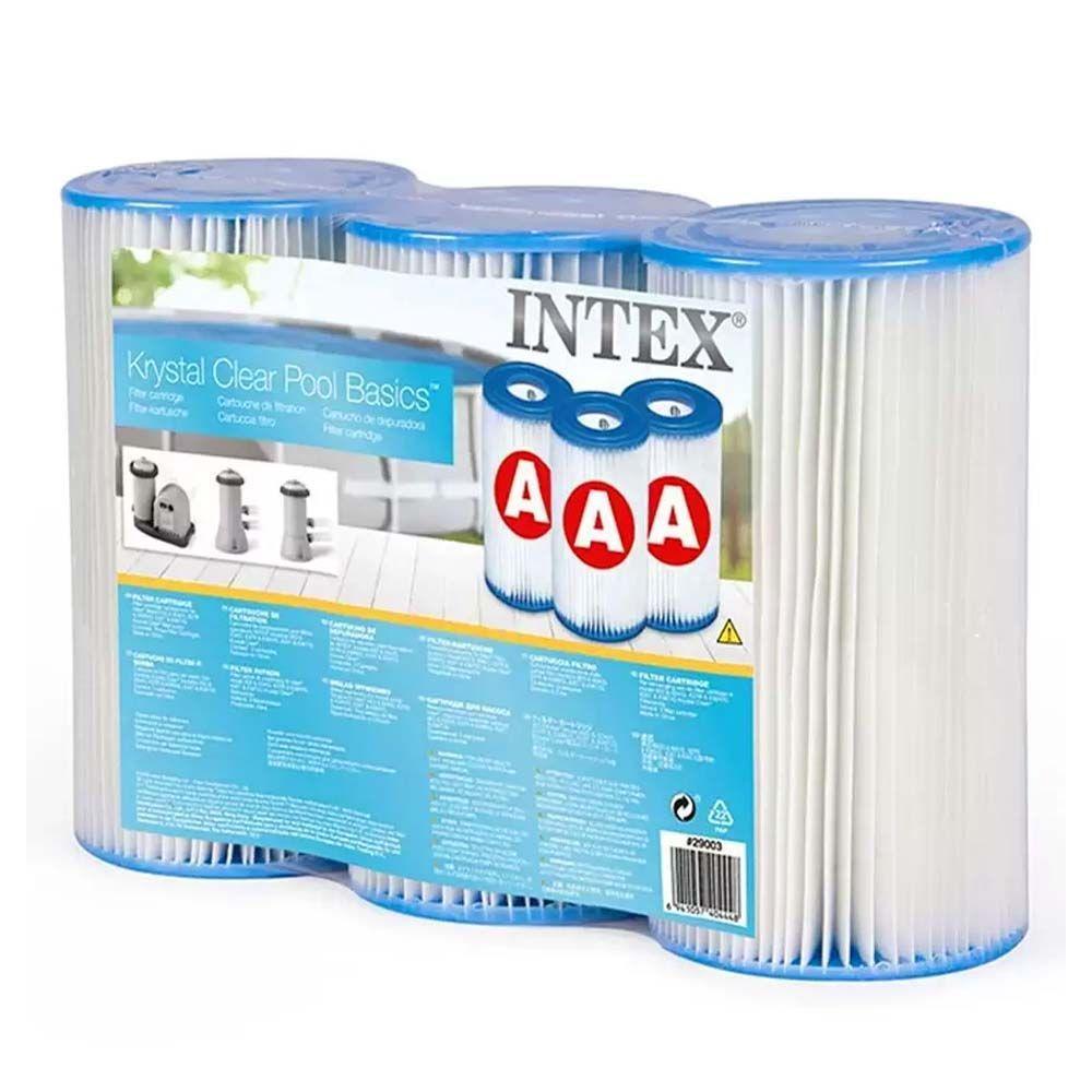 Kit 03 Cartuchos Refil Tipo A Filtro Intex Bomba 2006 3785 - 3