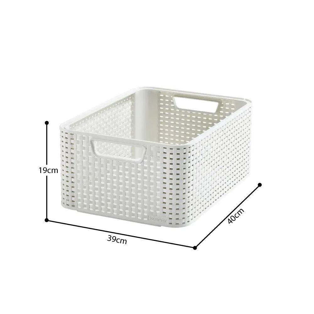 Cesto Organizador 18 Litros Style Curver Branco Keter - 3