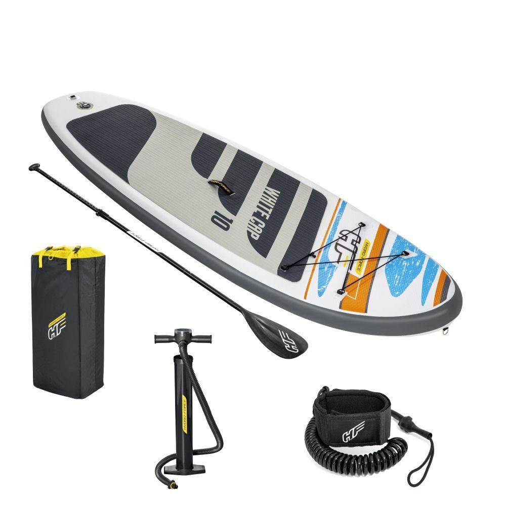 Prancha De Stand Up Inflável White Cap Com Remo + Bomba De Ar E Bolsa Bestway - 1