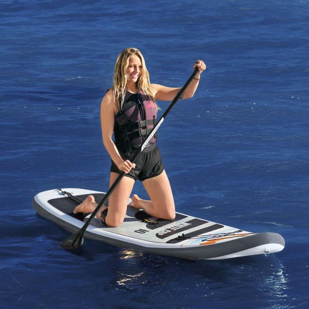 Prancha De Stand Up Inflável White Cap Com Remo + Bomba De Ar E Bolsa Bestway - 6