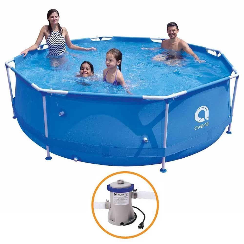 Piscina Estrutural Armação 4383 Litros + Bomba Filtro 110v Avenli Jilong - 1