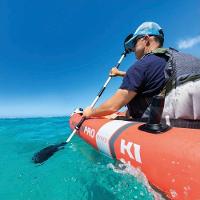 Caiaque Excursion Pro K1 Com Remos E Bomba Vermelho Intex