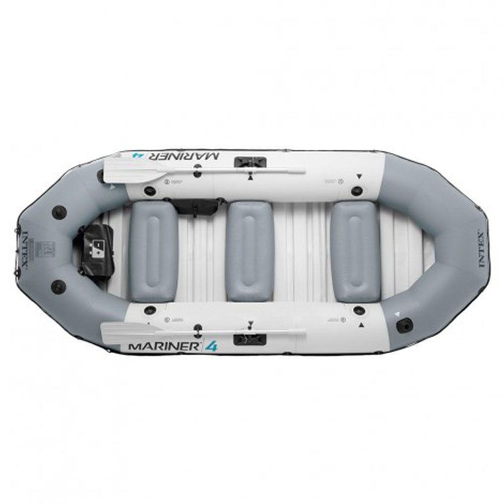 Bote Inflável Intex Mariner 4 C- Par Remos Bomba Barco Pesca - 2