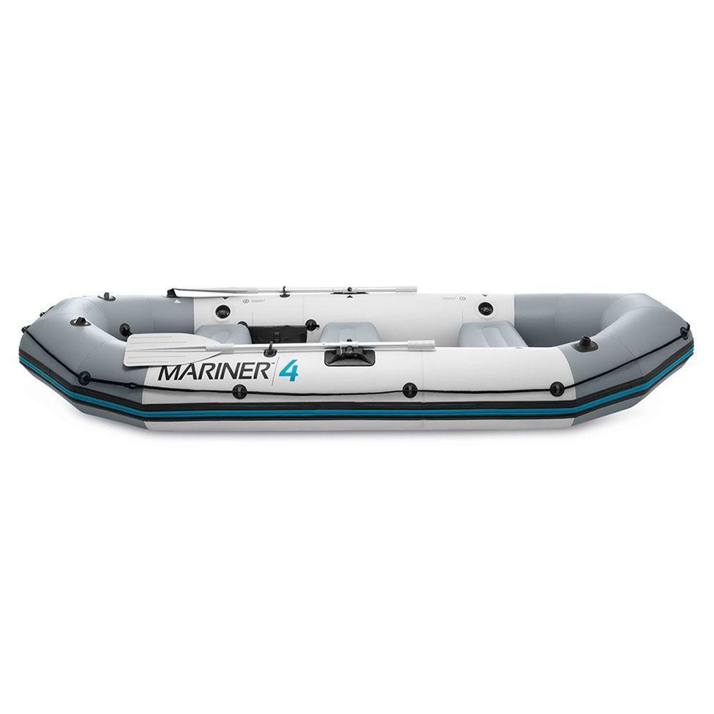 Bote Inflável Intex Mariner 4 C- Par Remos Bomba Barco Pesca - 3