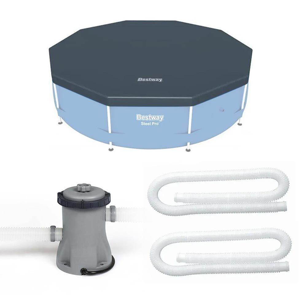 Kit Filtro 1.250 Litros-hora 220v + Capa 305 Estrutural Bestway - 1