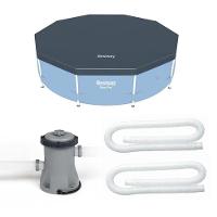 Kit Filtro 1.250 Litros-hora 220v + Capa 305 Estrutural Bestway - 1