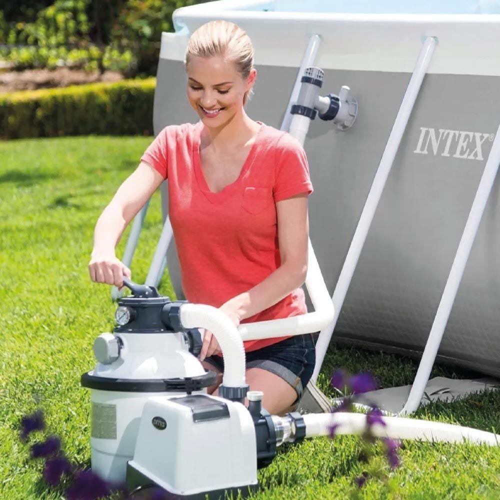 Bomba Filtro Sistema Areia Krystal Clear 7.900 Litros-hora 220v Intex - 2