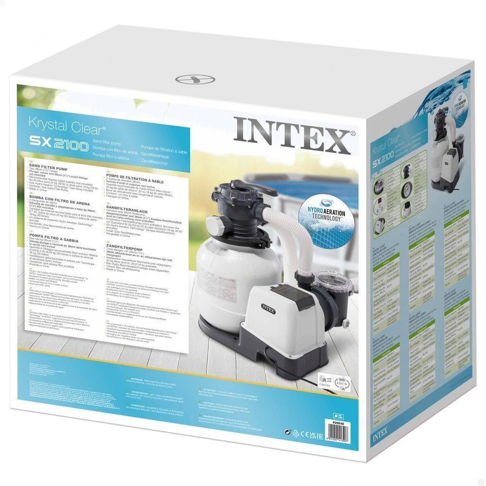Bomba Filtro Sistema Areia Krystal Clear 7.900 Litros-hora 220v Intex - 6