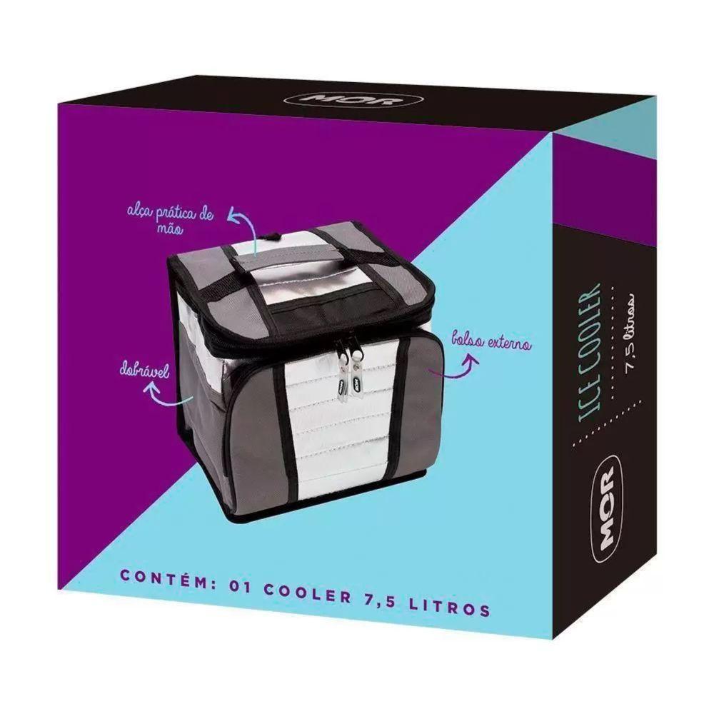 Bolsa Térmica Ice Cooler 7,5 Litros Cinza - Mor - 3