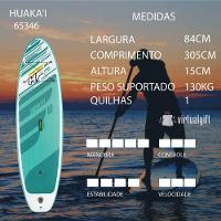 Prancha Stand Up Inflável Huakai Com Leash + Bomba De Inflar + Remo Bestway 65346 - 6