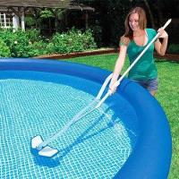 Kit Limpeza Para Piscina Cabo 279 Cm Aspirador Mangueira Rede - 2