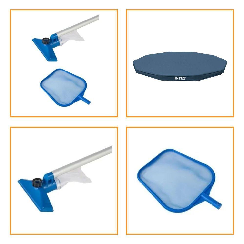 Kit Com Capa 305 Cm Estrutural E Kit Limpeza Intex - 2