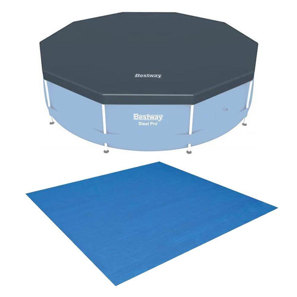Kit Com Capa 305 Cm Estrutural E Forro Bestway - 1