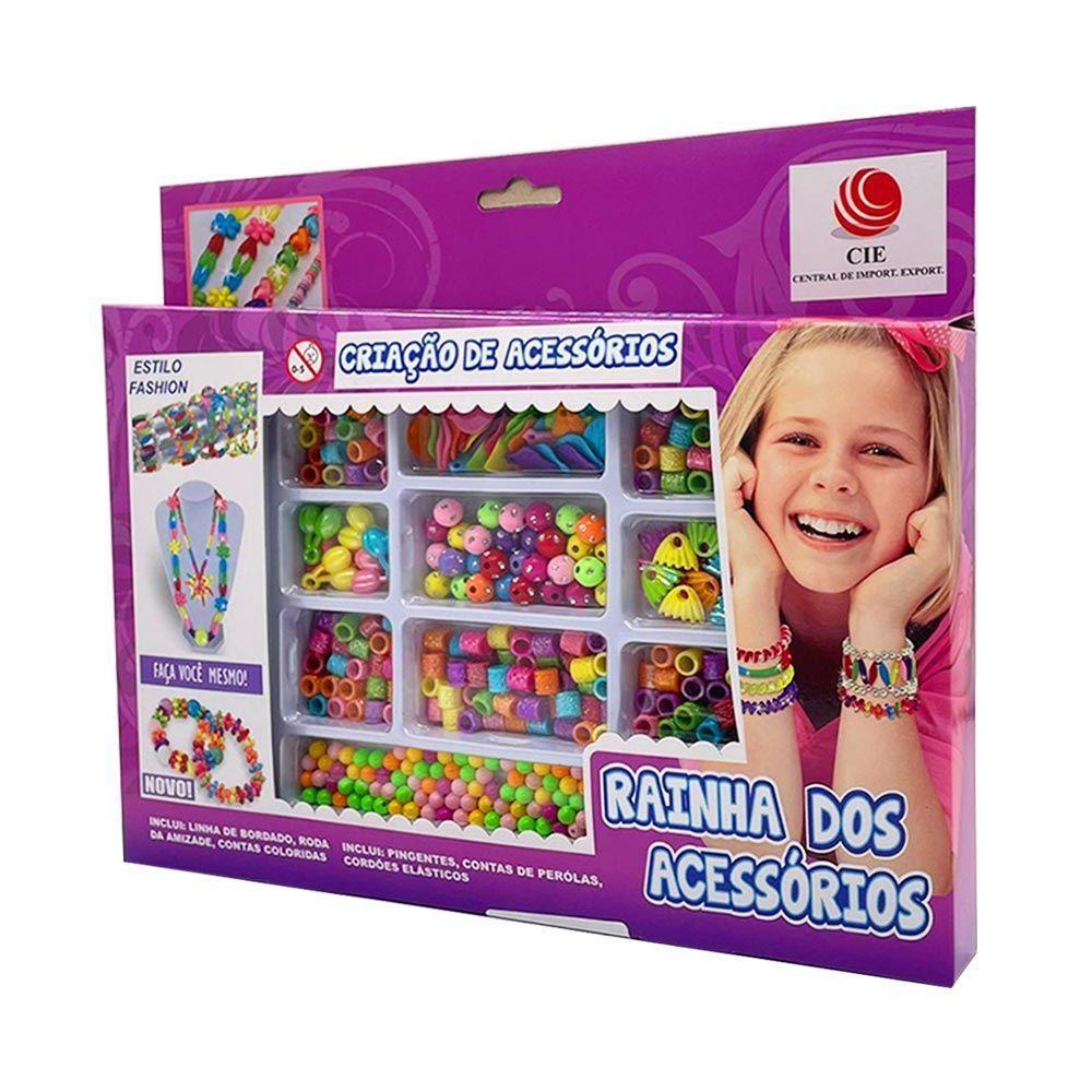 Brinquedo Kit Criação De Acessórios Pulseira Colar Pingente - 2