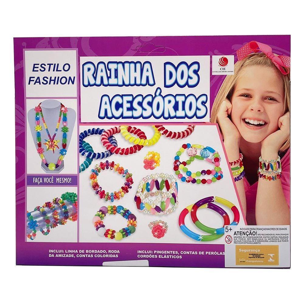 Brinquedo Kit Criação De Acessórios Pulseira Colar Pingente - 3