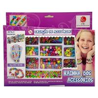 Brinquedo Kit Criação De Acessórios Pulseira Colar Pingente - 1