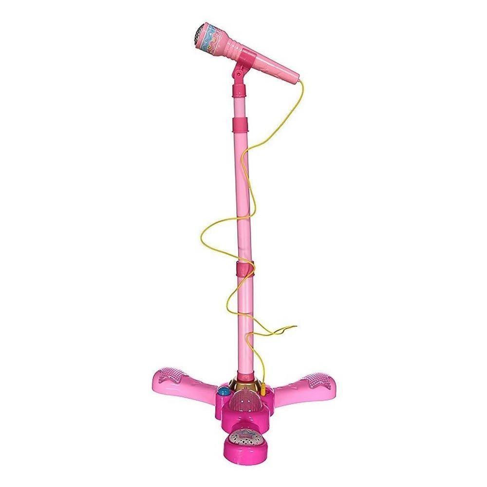 Brinquedo Microfone Infantil C- Pedestal Rosa - Fênix - 1