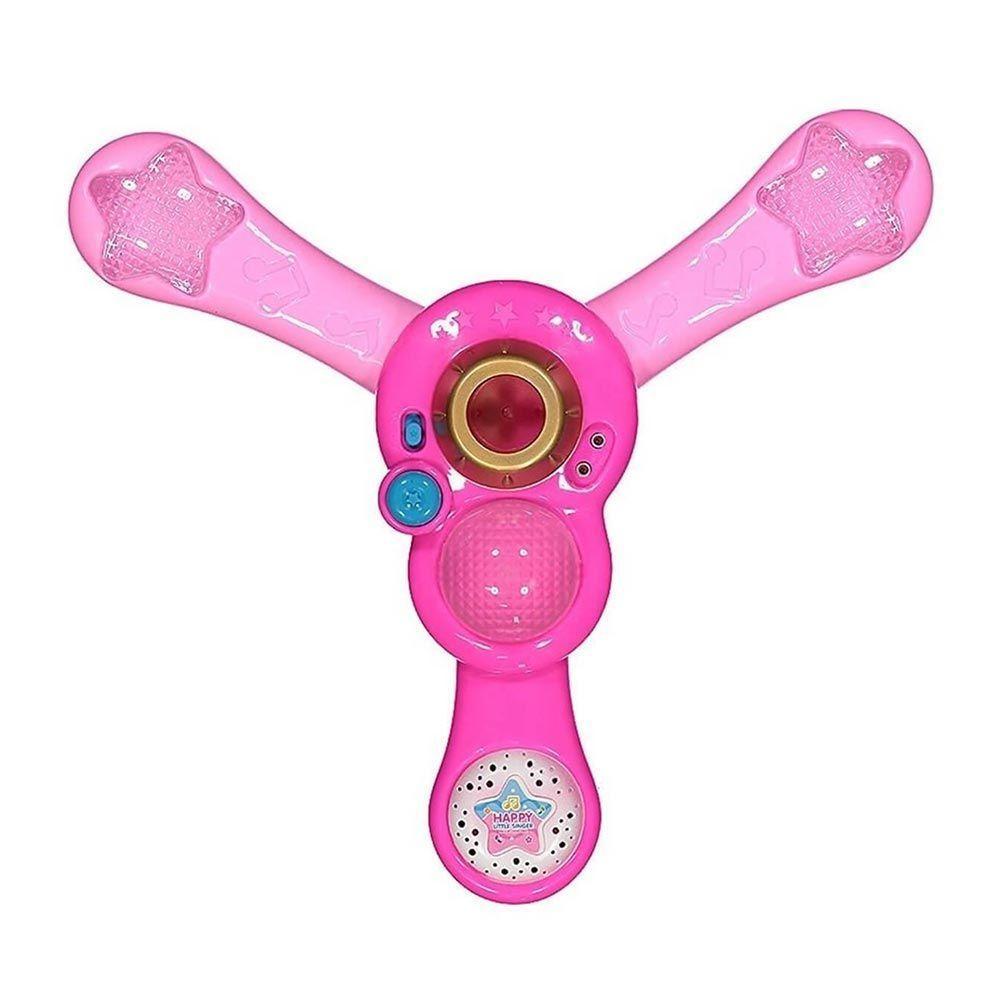 Brinquedo Microfone Infantil C- Pedestal Rosa - Fênix - 4