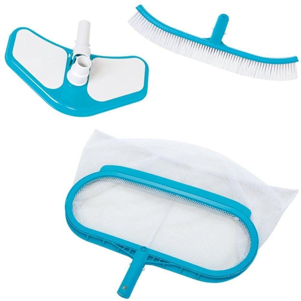 Kit De Limpeza E Manutenção Com Aspirador Peneira E Escova Intex - 1
