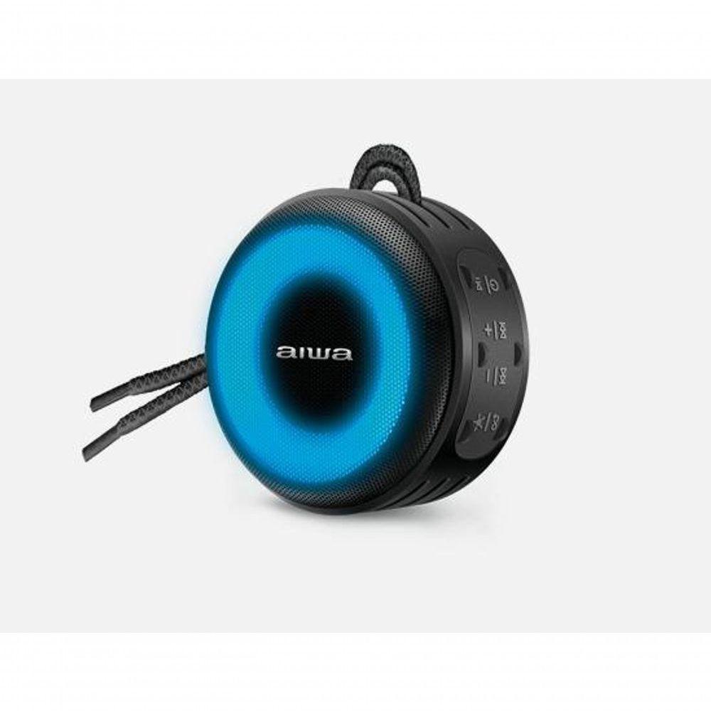 Caixa De Som Speaker Aiwa SP-02 10W BT 16h IP65 RGB USB TWS Preto Bivolt - 1