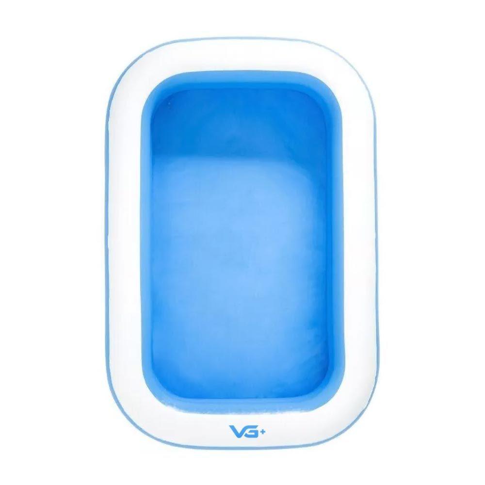 Piscina Inflável Retangular Azul 100 Litros 120 Cm Com Bomba Vg+ - 4