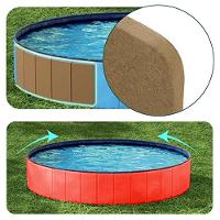Piscina Dobrável Para Pets Cachorro 120 Cm X 30 Cm Vermelha Vg+ - 5