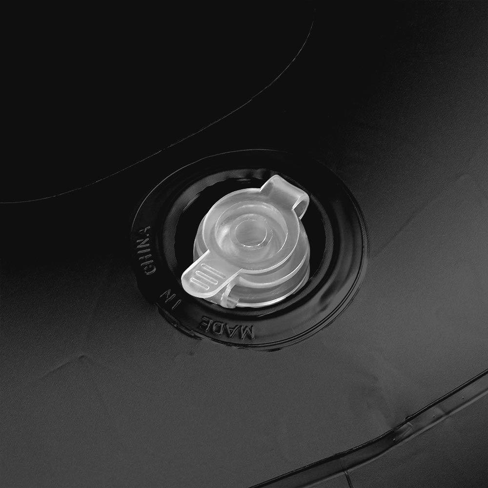 Colchão Cama Aveludada Inflável Para Viagem Suv Carro Com Bomba Elétrica 12v Vg Plus Preto - 5