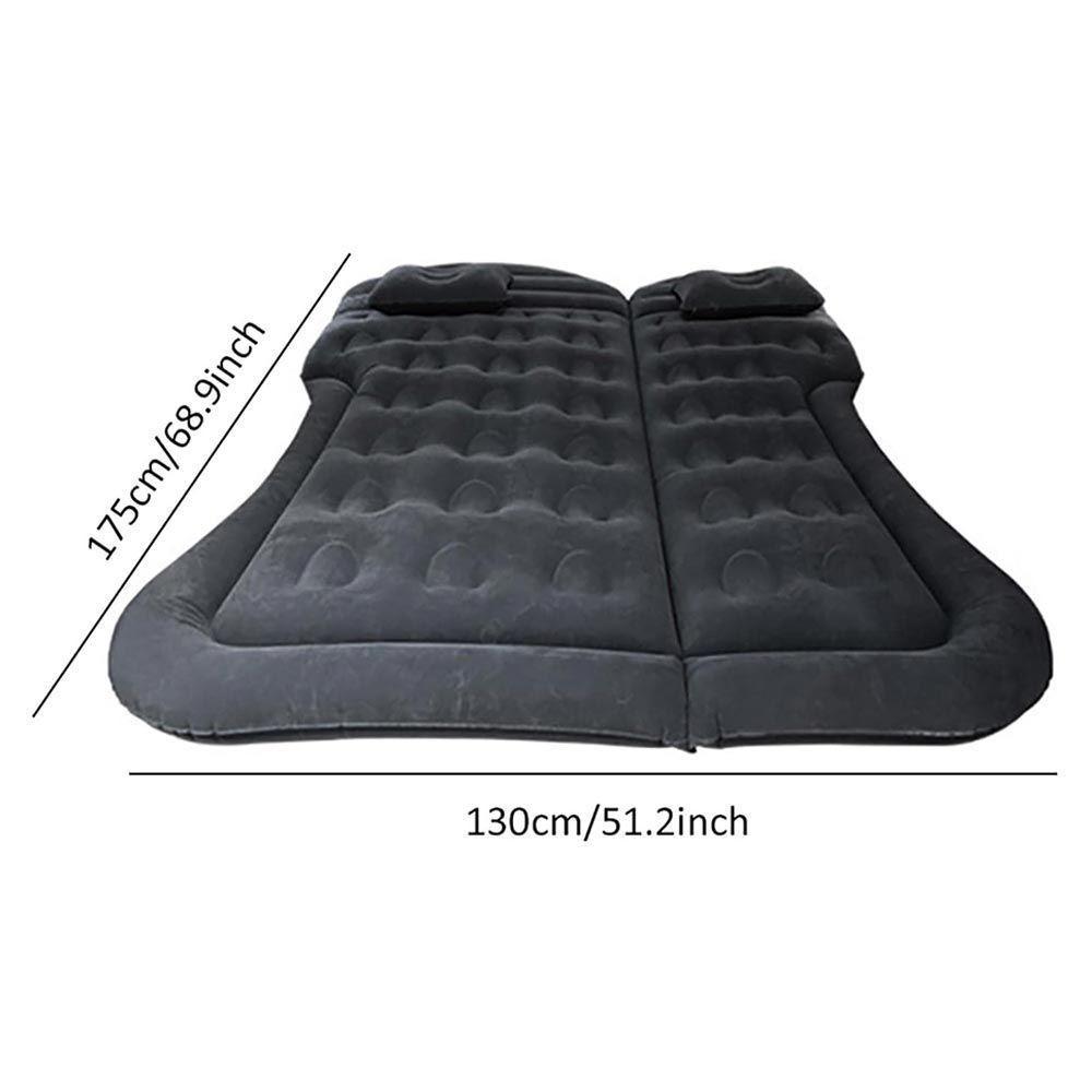Colchão Cama Aveludada Inflável Para Viagem Suv Carro Com Bomba Elétrica 12v Vg Plus Preto - 6