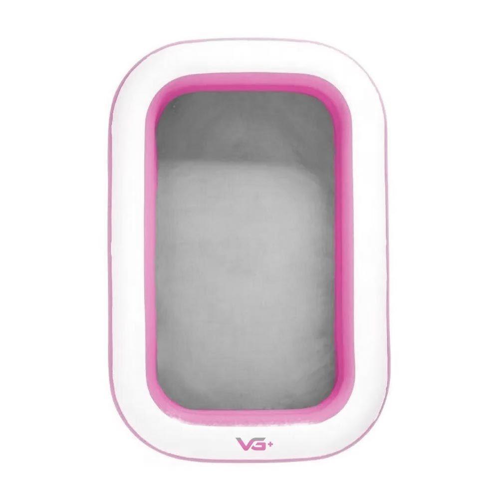 Piscina Inflável Retangular Rosa 100 Litros Com Bomba Vg+ - 3
