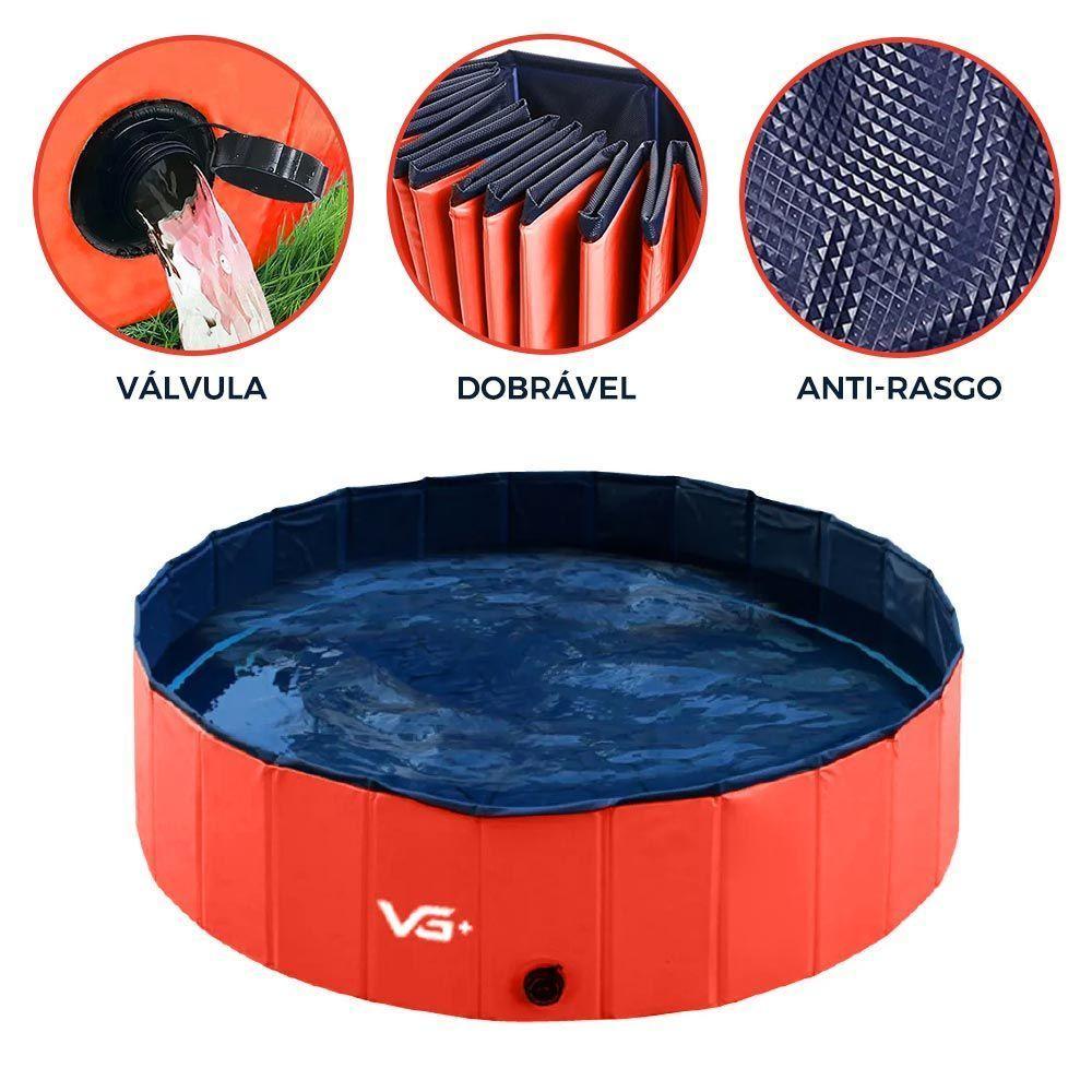 Piscina Para Pets Animais De Estimação 160x30cm Vermelha Vg+ - 5