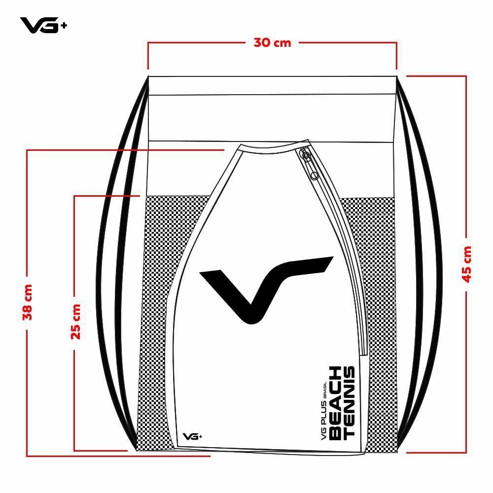 Bolsa De Transporte E Raqueteira Beach Tennis Branco Vg Plus - 5
