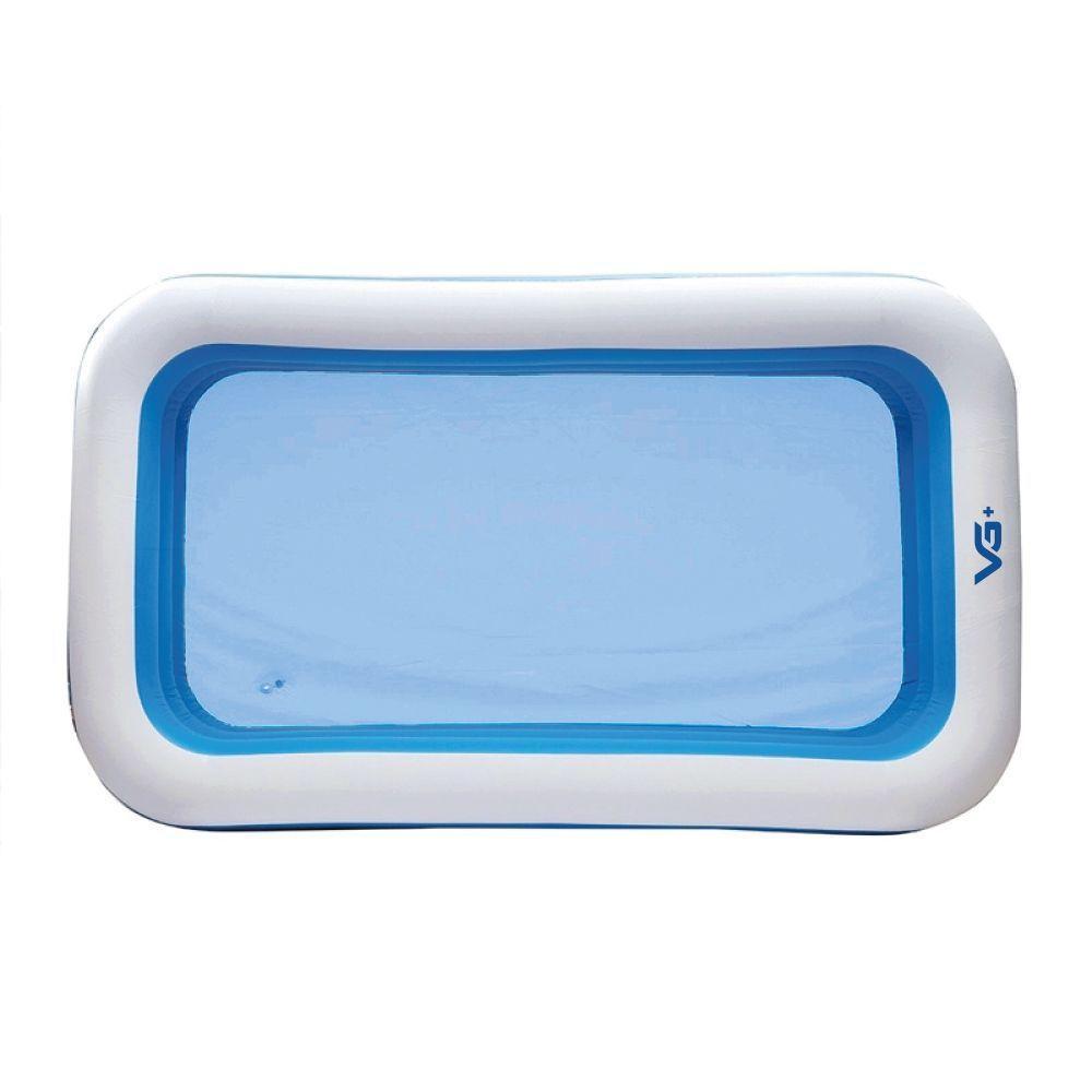 Piscina Inflável Retangular Azul 1.500 Litros 305 Cm Pvc Com Bomba Vg+ - 6