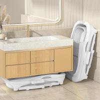 Banheira Ofurô Dobrável Portátil 210 Litros Adulto 112 Cm Vg+ Cinza - 6