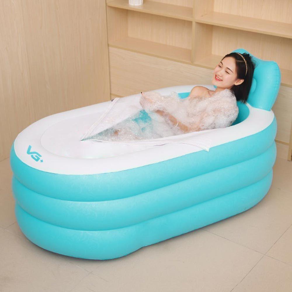 Banheira Inflável Portátil Com Encosto 150l Vg Plus Verde - 2