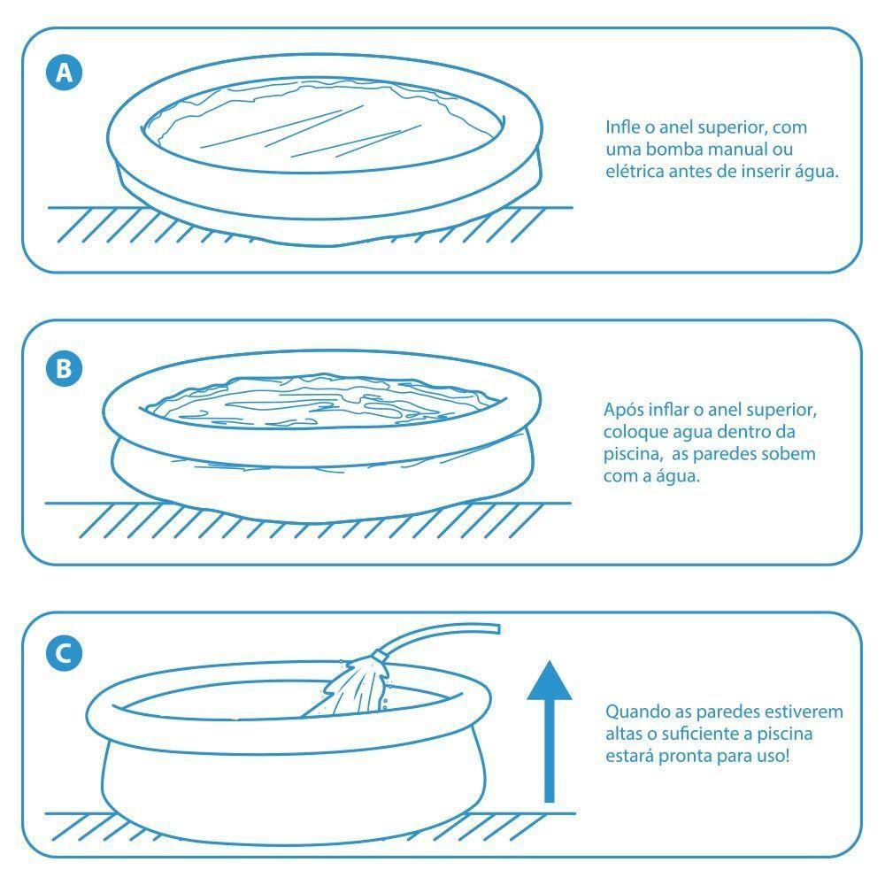 Piscina Inflável Joy Set 4760l Circular 300cm Com Filtro Bomba Vg Plus 220v - 5