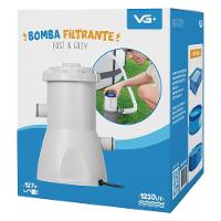 Bomba Filtro 1250l-h Para Piscina Inflável E Estrutural + 2 Cartuchos Refil Vg Plus 110v - 6