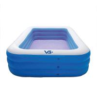 Piscina Inflável Retangular Azul 540 Litros 180 Cm Pvc Com Bomba E Forro Vg+ - 3