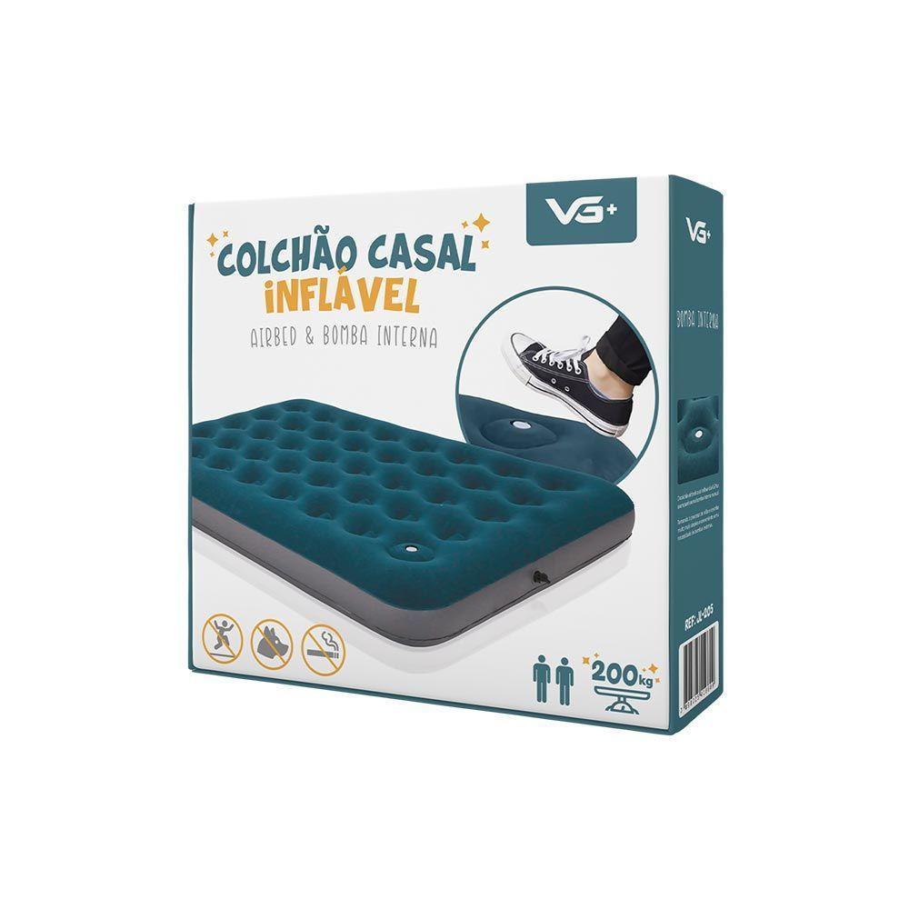 Colchão Inflável Cama Casal Airbed Com Bomba Interna Vg Plus - 5